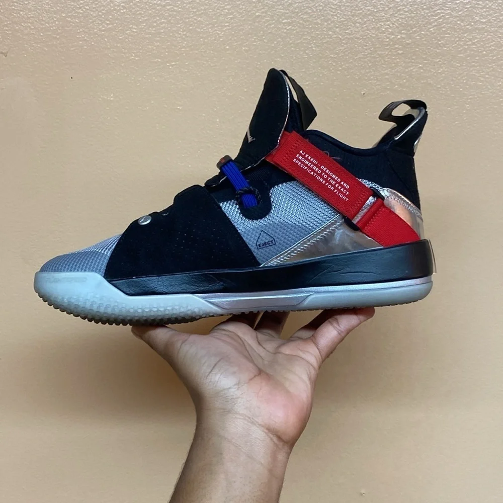 Nike Air Jordan XXXIII 33 All-Star Metallic Silver Black Charlotte AQ8830-005